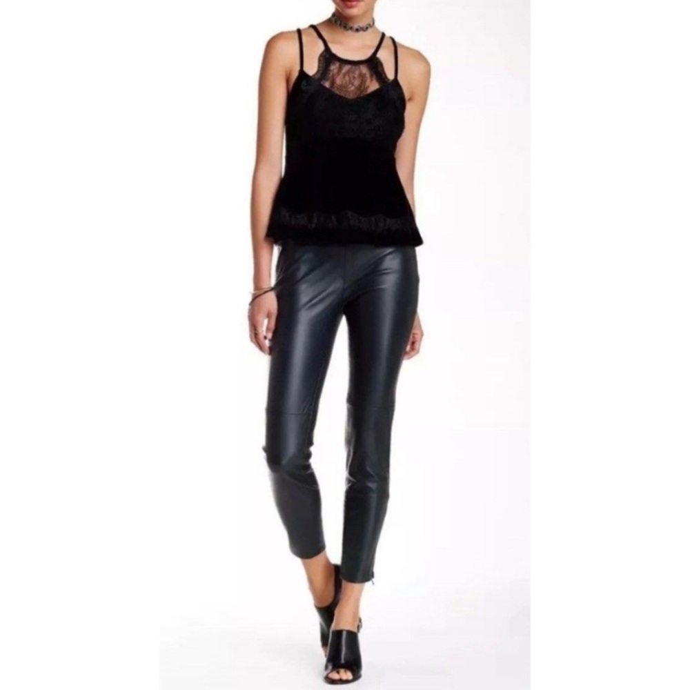 Free People Leather Leggings